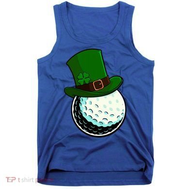 St Patricks Day Golf Lucky Leprechaun Shamrock Clovers Gift Tank Top