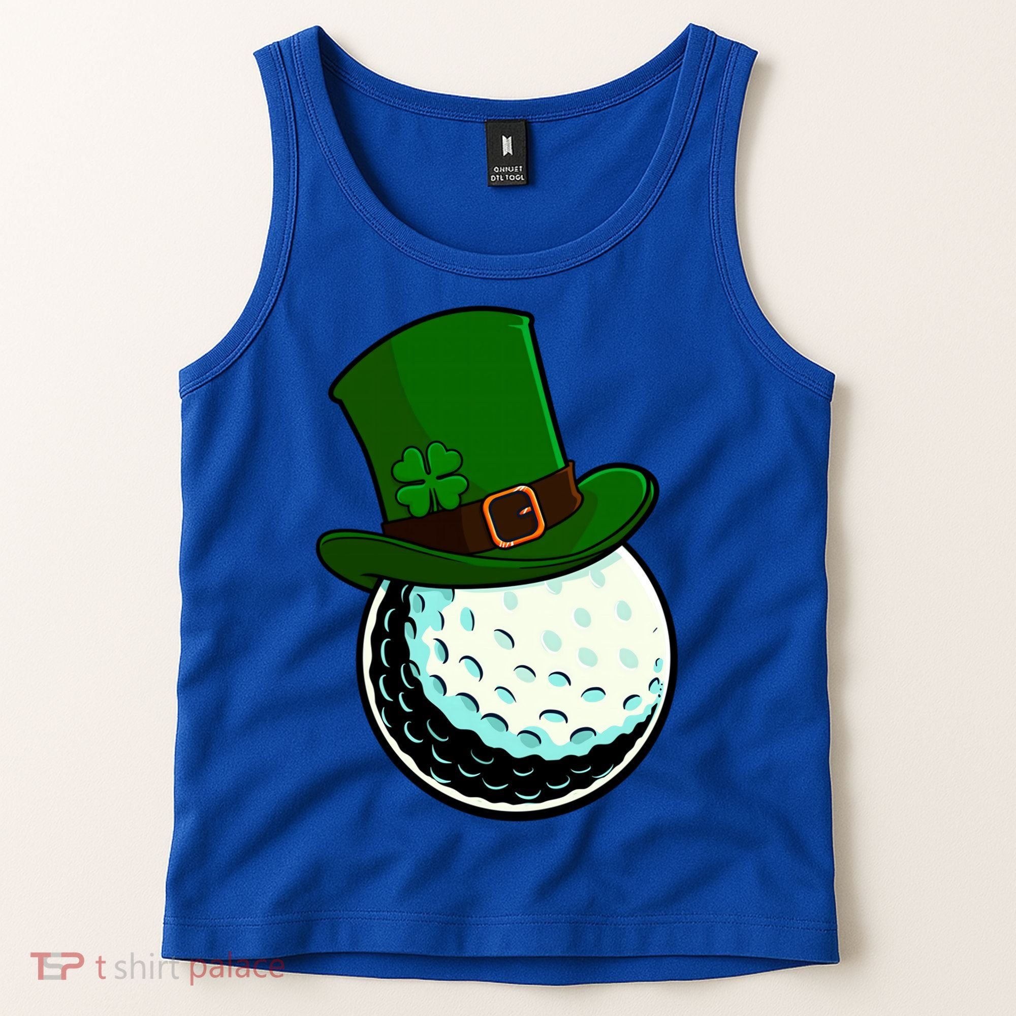 St Patricks Day Golf Lucky Leprechaun Shamrock Clovers Gift Tank Top