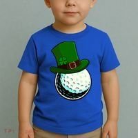 St Patricks Day Golf Lucky Leprechaun Shamrock Clovers Gift Toddler T-Shirt thumb 2