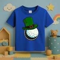 St Patricks Day Golf Lucky Leprechaun Shamrock Clovers Gift Toddler T-Shirt thumb 3