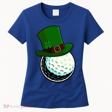 St Patricks Day Golf Lucky Leprechaun Shamrock Clovers Gift Women's T-Shirt