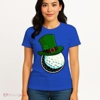 St Patricks Day Golf Lucky Leprechaun Shamrock Clovers Gift Women's T-Shirt thumb 4