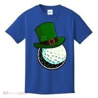St Patricks Day Golf Lucky Leprechaun Shamrock Clovers Gift Kids T-Shirt thumb 0