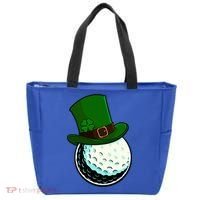 St Patricks Day Golf Lucky Leprechaun Shamrock Clovers Gift Tote Bag thumb 0