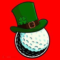 St Patricks Day Golf Lucky Leprechaun Shamrock Clovers Gift Santa Hat thumb 1