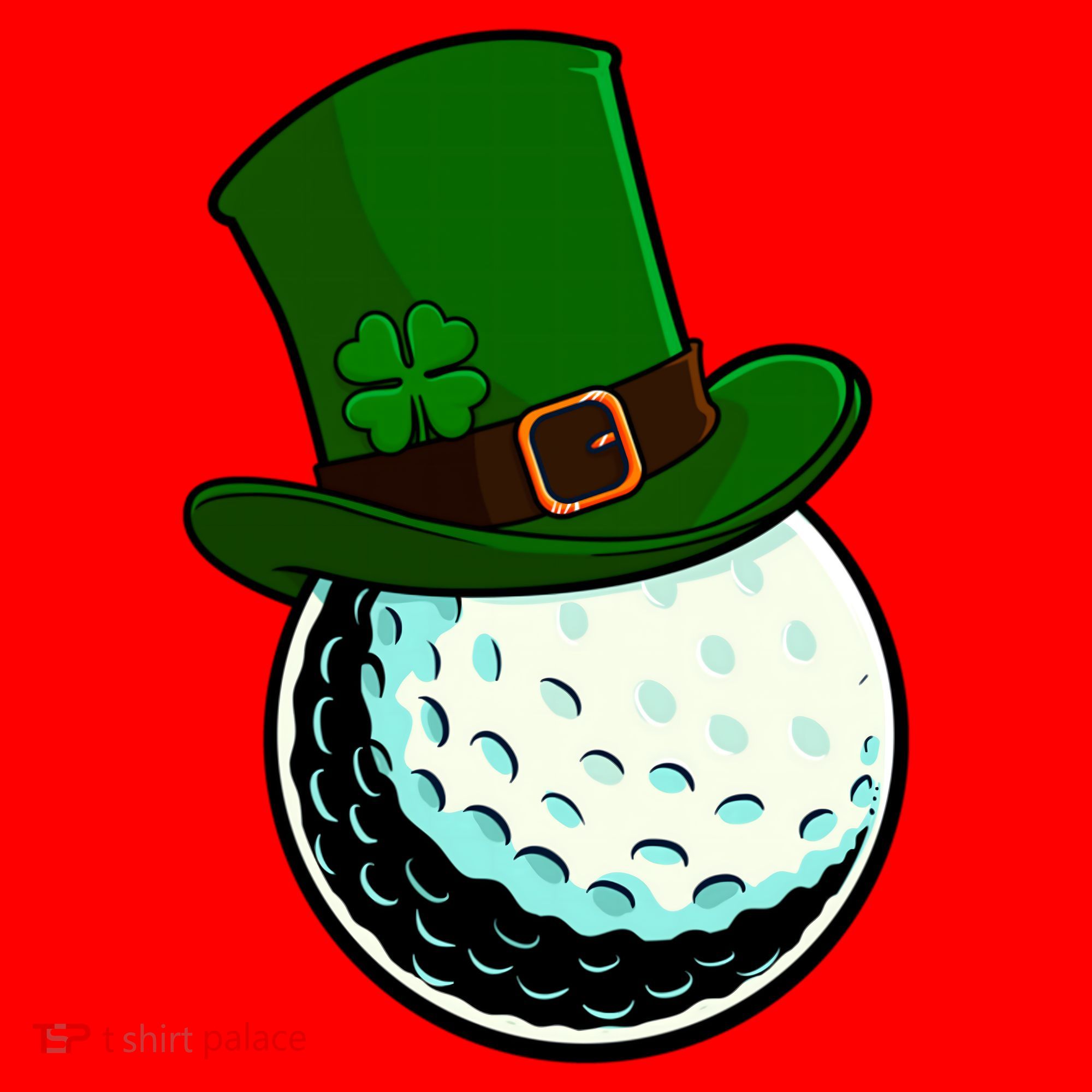 St Patricks Day Golf Lucky Leprechaun Shamrock Clovers Gift Santa Hat