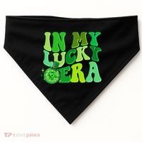 St Patricks Day In My Lucky Era Disco Ball USA-Made Doggie Bandana thumb 0