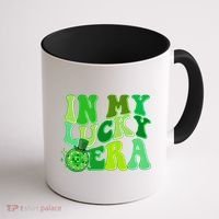 St Patricks Day In My Lucky Era Disco Ball Coffee Mug thumb 1