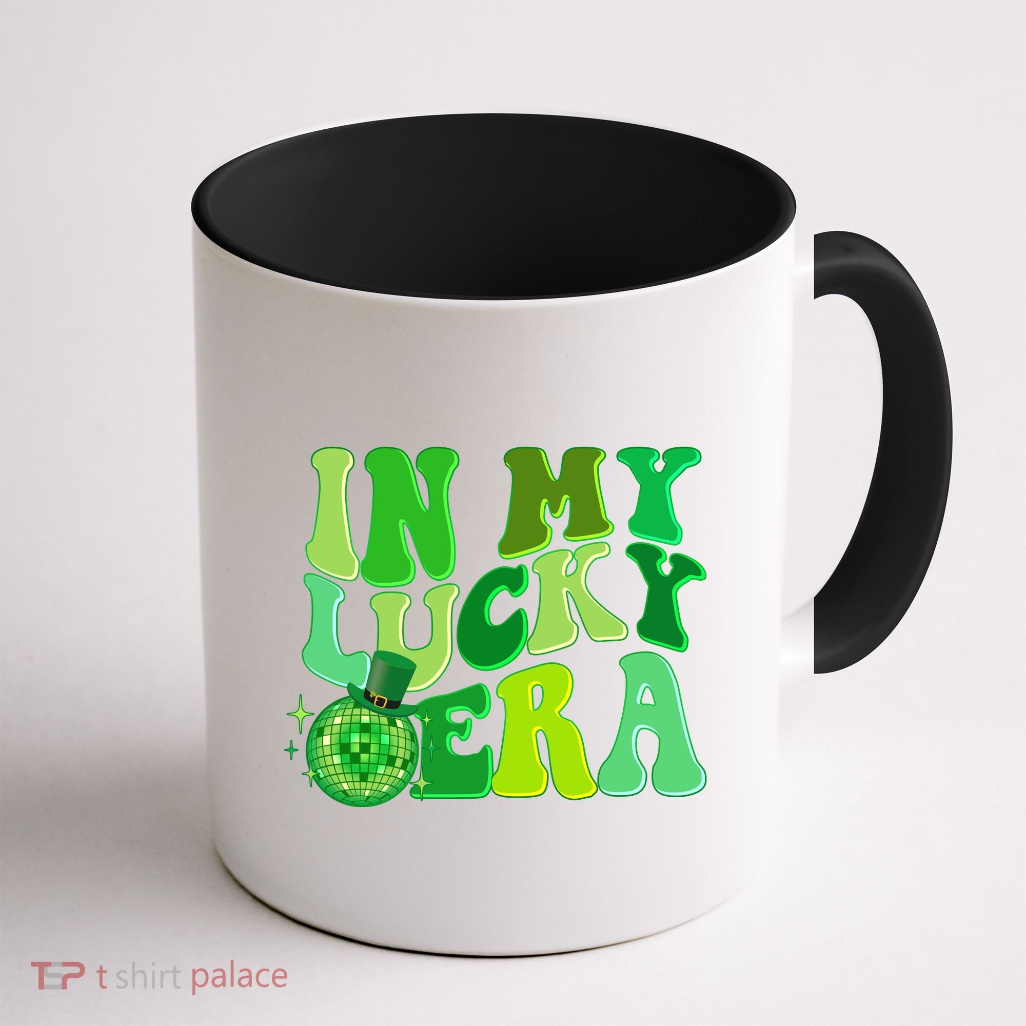 St Patricks Day In My Lucky Era Disco Ball Coffee Mug