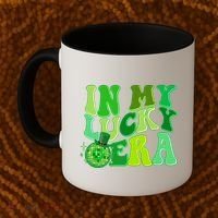St Patricks Day In My Lucky Era Disco Ball Coffee Mug thumb 2