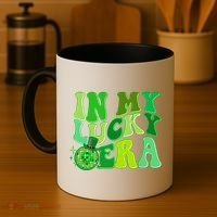 St Patricks Day In My Lucky Era Disco Ball Coffee Mug thumb 4