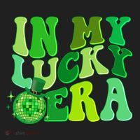 St Patricks Day In My Lucky Era Disco Ball Golf Towel thumb 3