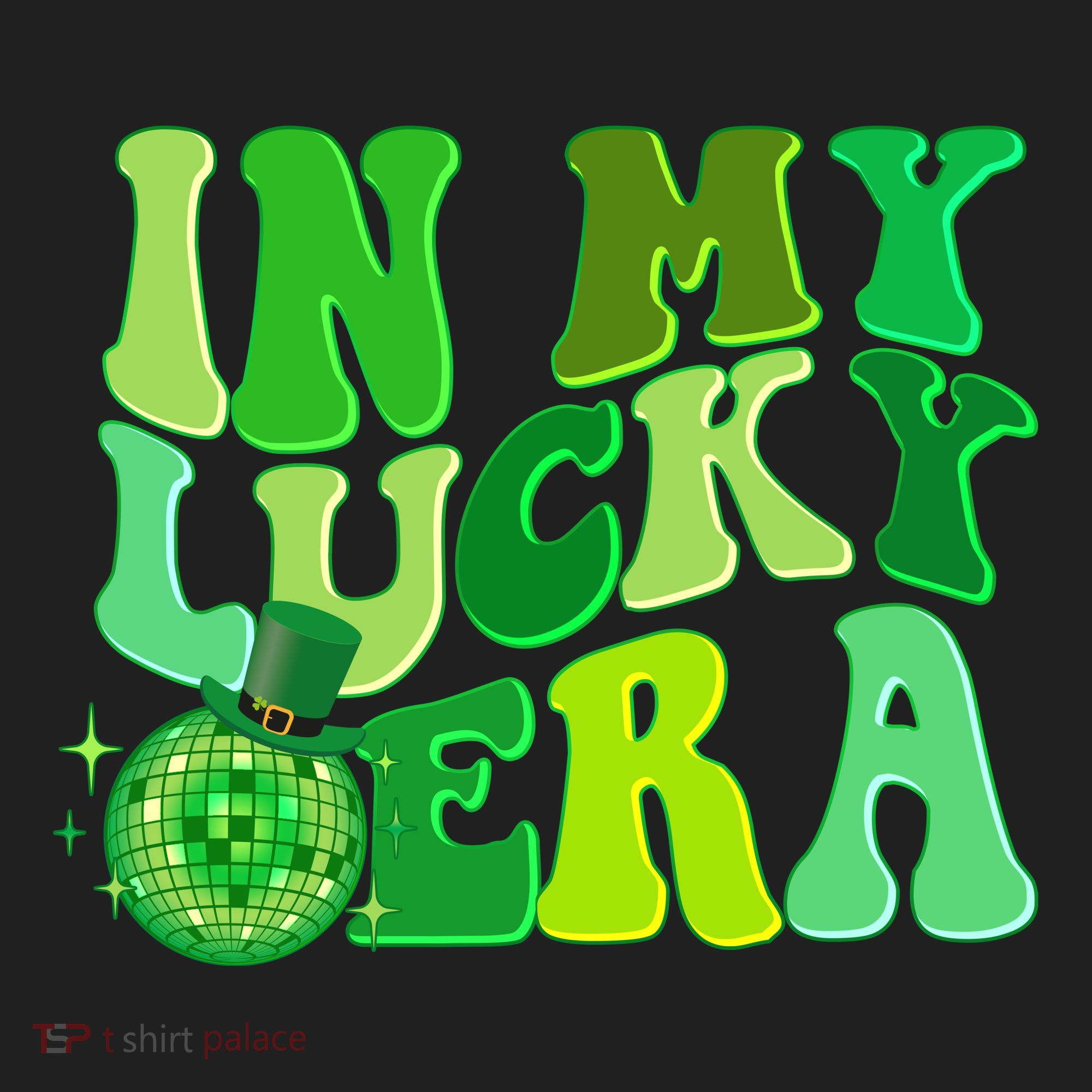 St Patricks Day In My Lucky Era Disco Ball Golf Towel