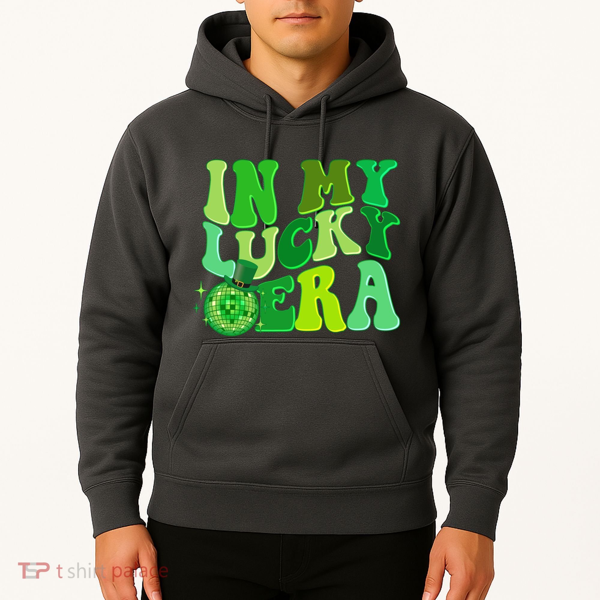 St Patricks Day In My Lucky Era Disco Ball Hoodie