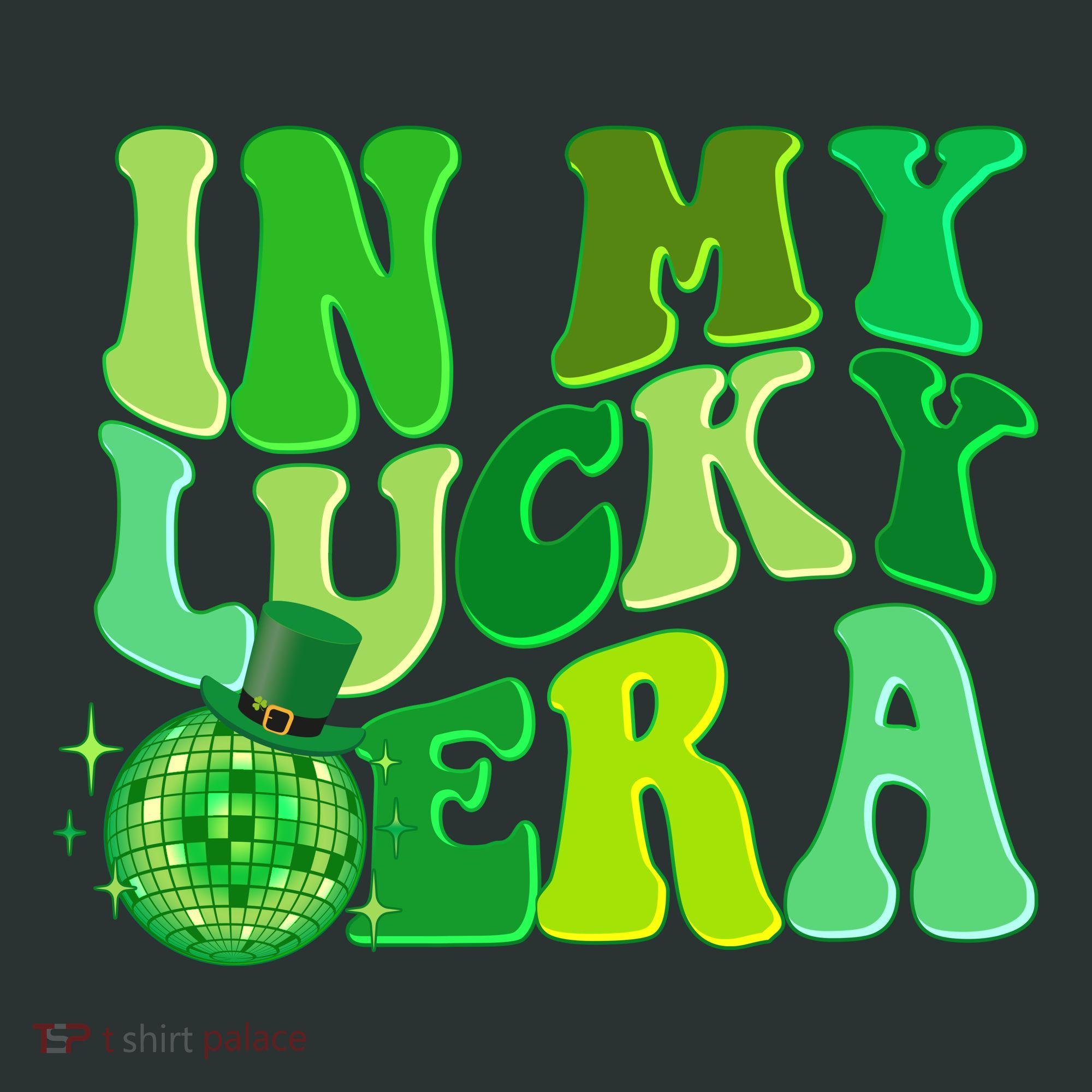 St Patricks Day In My Lucky Era Disco Ball Sweatshirt