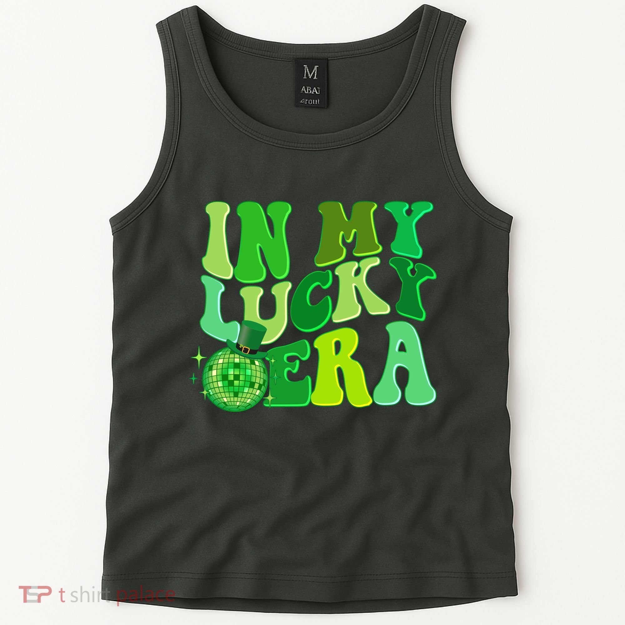 St Patricks Day In My Lucky Era Disco Ball Tank Top