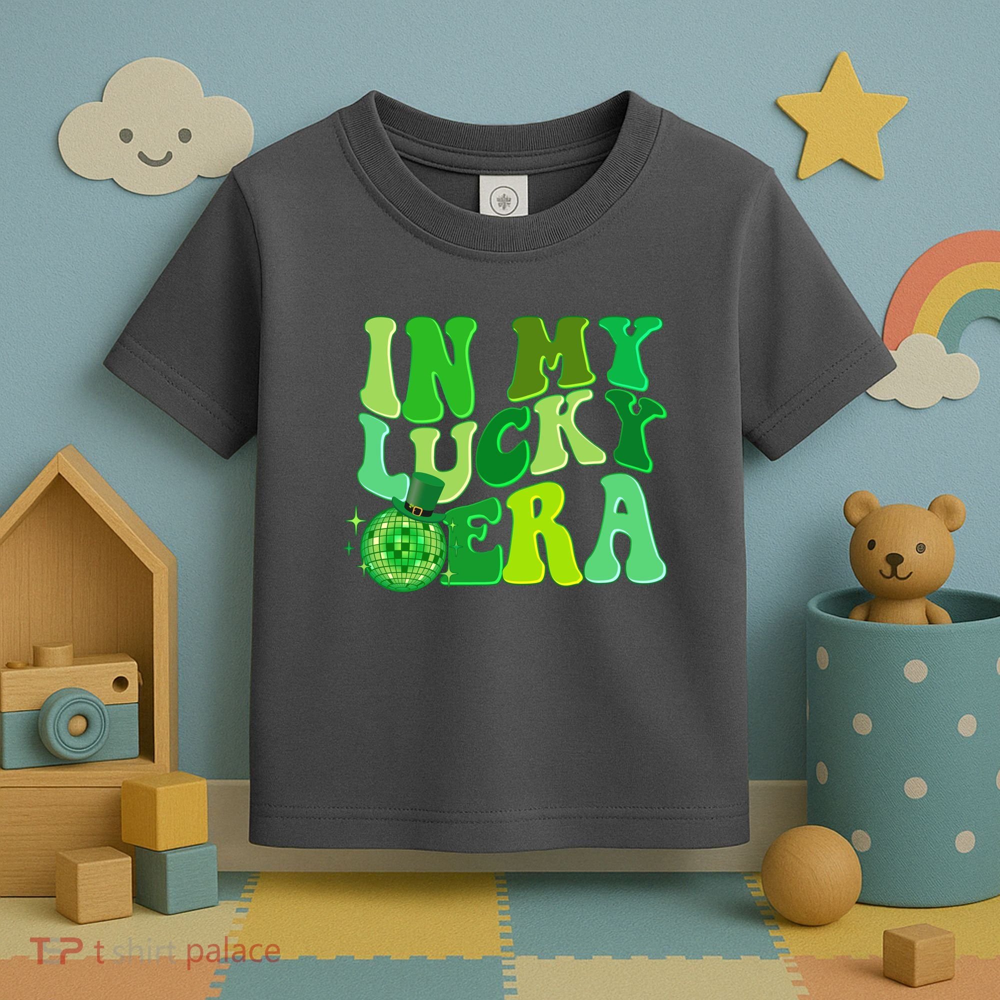 St Patricks Day In My Lucky Era Disco Ball Toddler T-Shirt