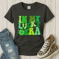 St Patricks Day In My Lucky Era Disco Ball Women's T-Shirt thumb 3