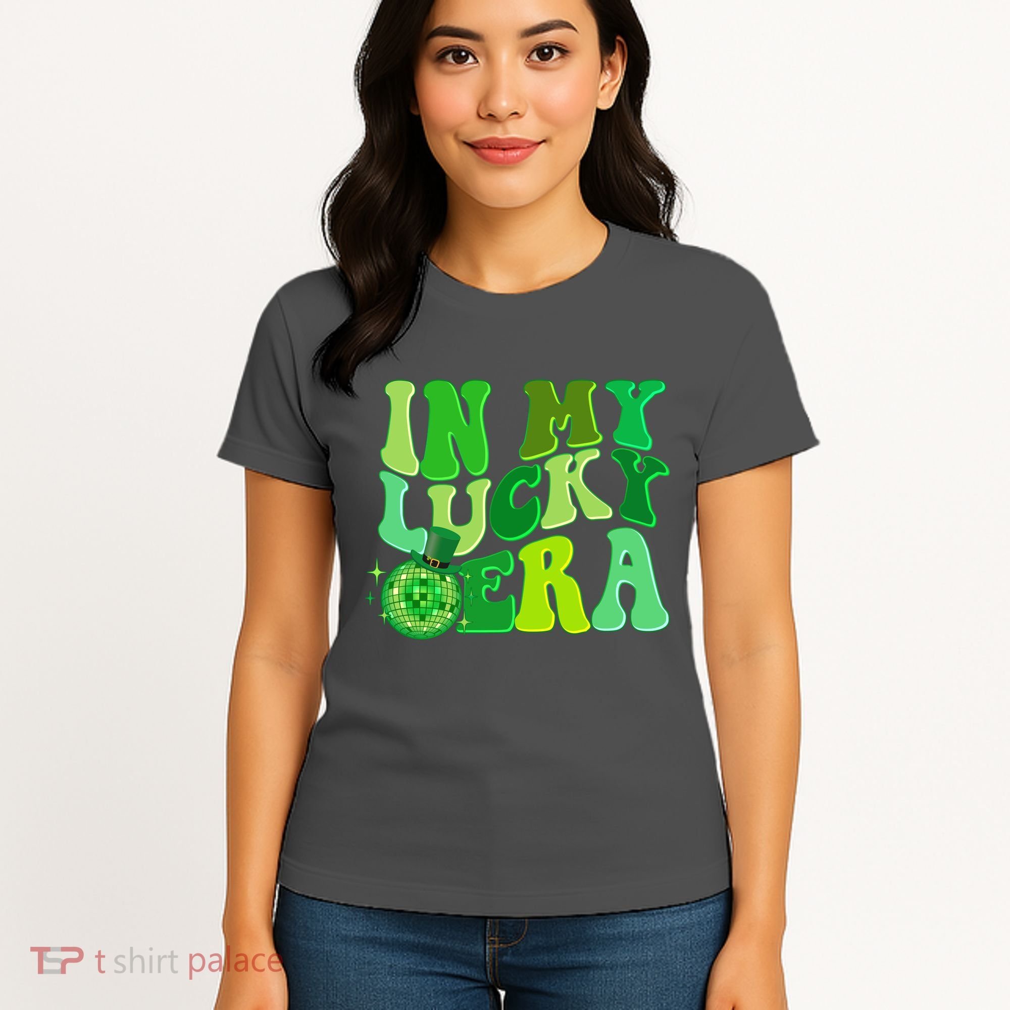 St Patricks Day In My Lucky Era Disco Ball Women's T-Shirt