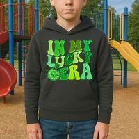 St Patricks Day In My Lucky Era Disco Ball Kids Hoodie thumb 2