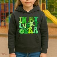 St Patricks Day In My Lucky Era Disco Ball Kids Hoodie thumb 3