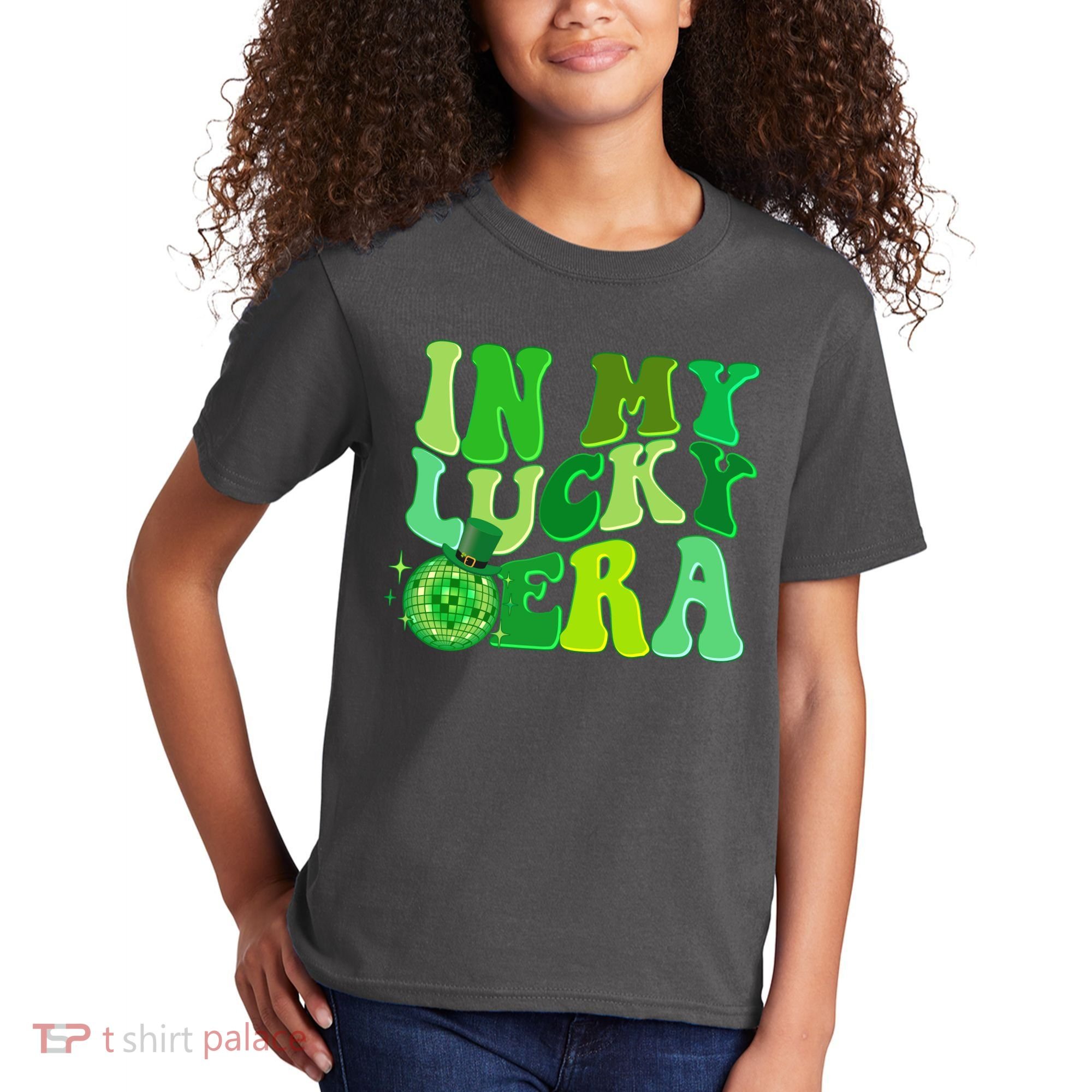 St Patricks Day In My Lucky Era Disco Ball Kids T-Shirt