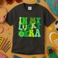 St Patricks Day In My Lucky Era Disco Ball Kids T-Shirt thumb 3