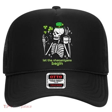 St Patricks Day Skeleton Let Shenanigans Begin Hat