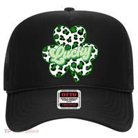 St Patricks Day Lucky Leopard Print Shamrock Clover Hat thumb 0