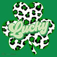St Patricks Day Lucky Leopard Print Shamrock Clover Mousepad thumb 1