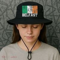 St Patrick's Day Irish Flag Belfast Ireland Saint Paddy's Bucket Hat thumb 3