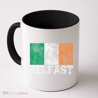 St Patrick's Day Irish Flag Belfast Ireland Saint Paddy's Coffee Mug thumb 0