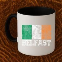 St Patrick's Day Irish Flag Belfast Ireland Saint Paddy's Coffee Mug thumb 2