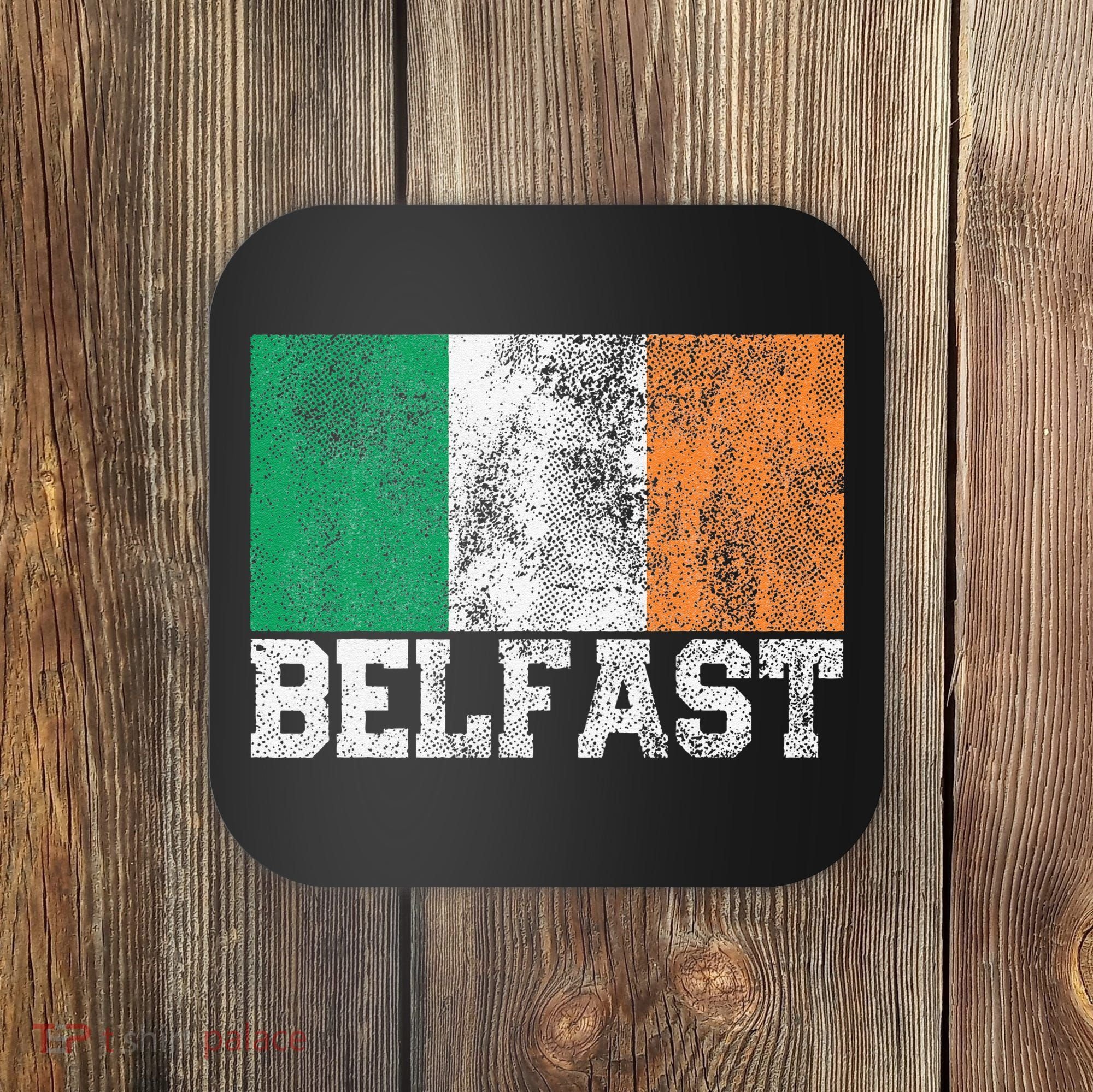 St Patrick's Day Irish Flag Belfast Ireland Saint Paddy's Coaster