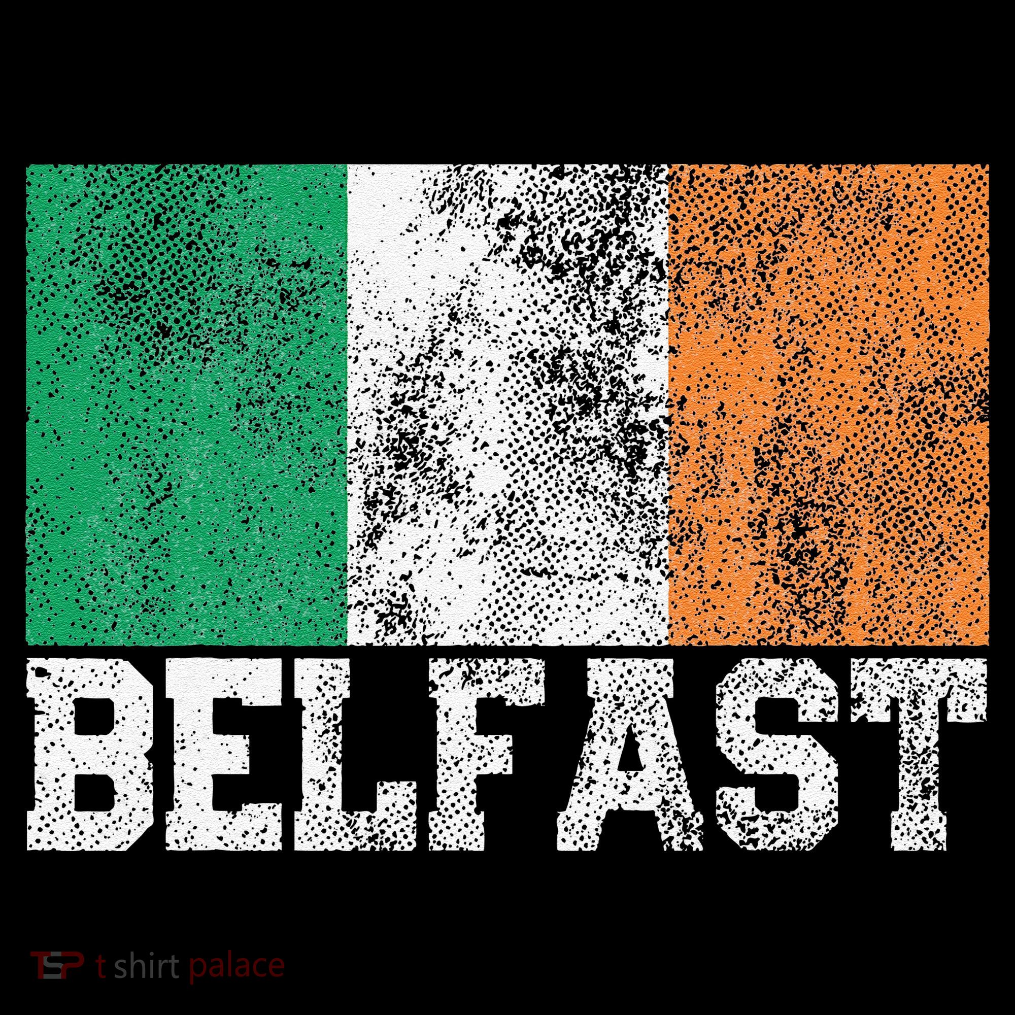 St Patrick's Day Irish Flag Belfast Ireland Saint Paddy's Women's Hoodie