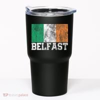 St Patrick's Day Irish Flag Belfast Ireland Saint Paddy's Tumbler thumb 0