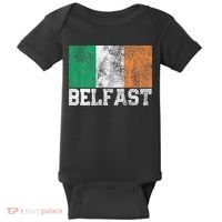 St Patrick's Day Irish Flag Belfast Ireland Saint Paddy's Baby Bodysuit thumb 0