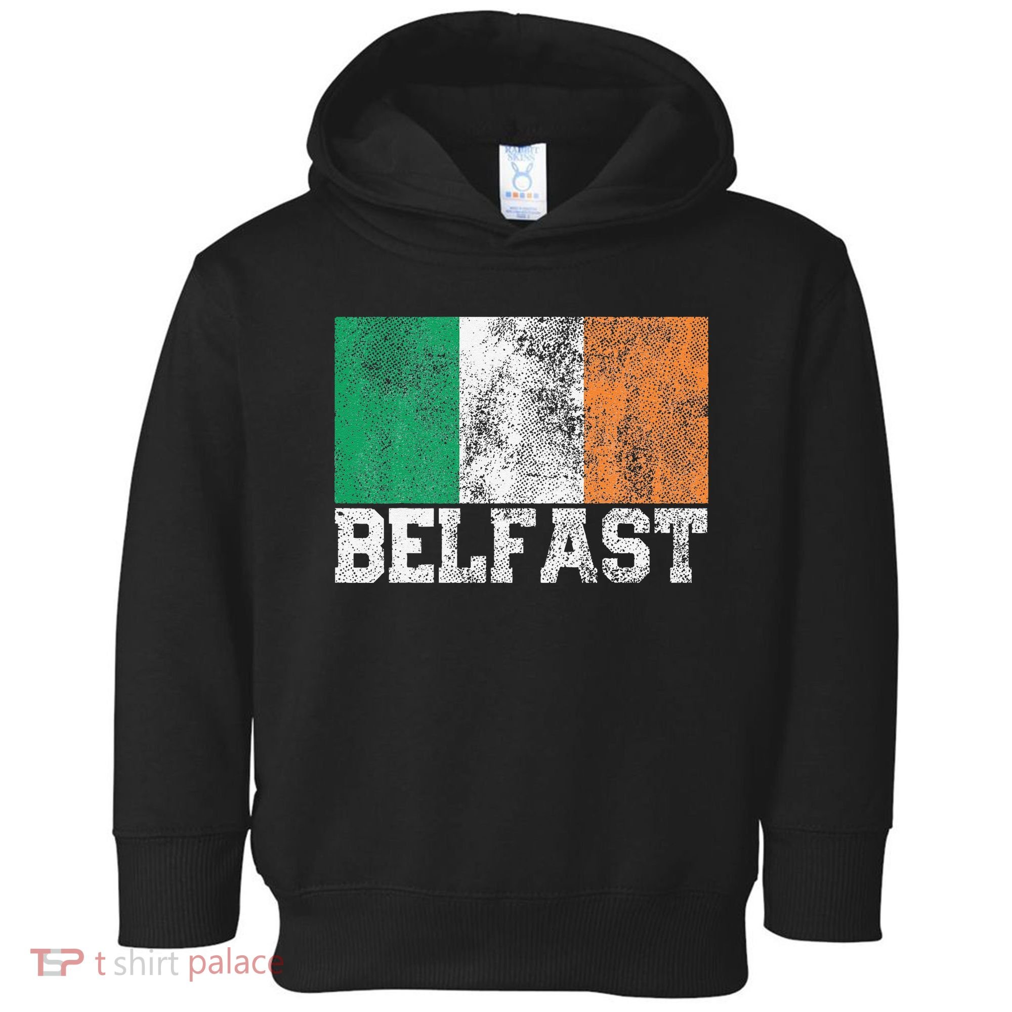 St Patrick's Day Irish Flag Belfast Ireland Saint Paddy's Toddler Hoodie