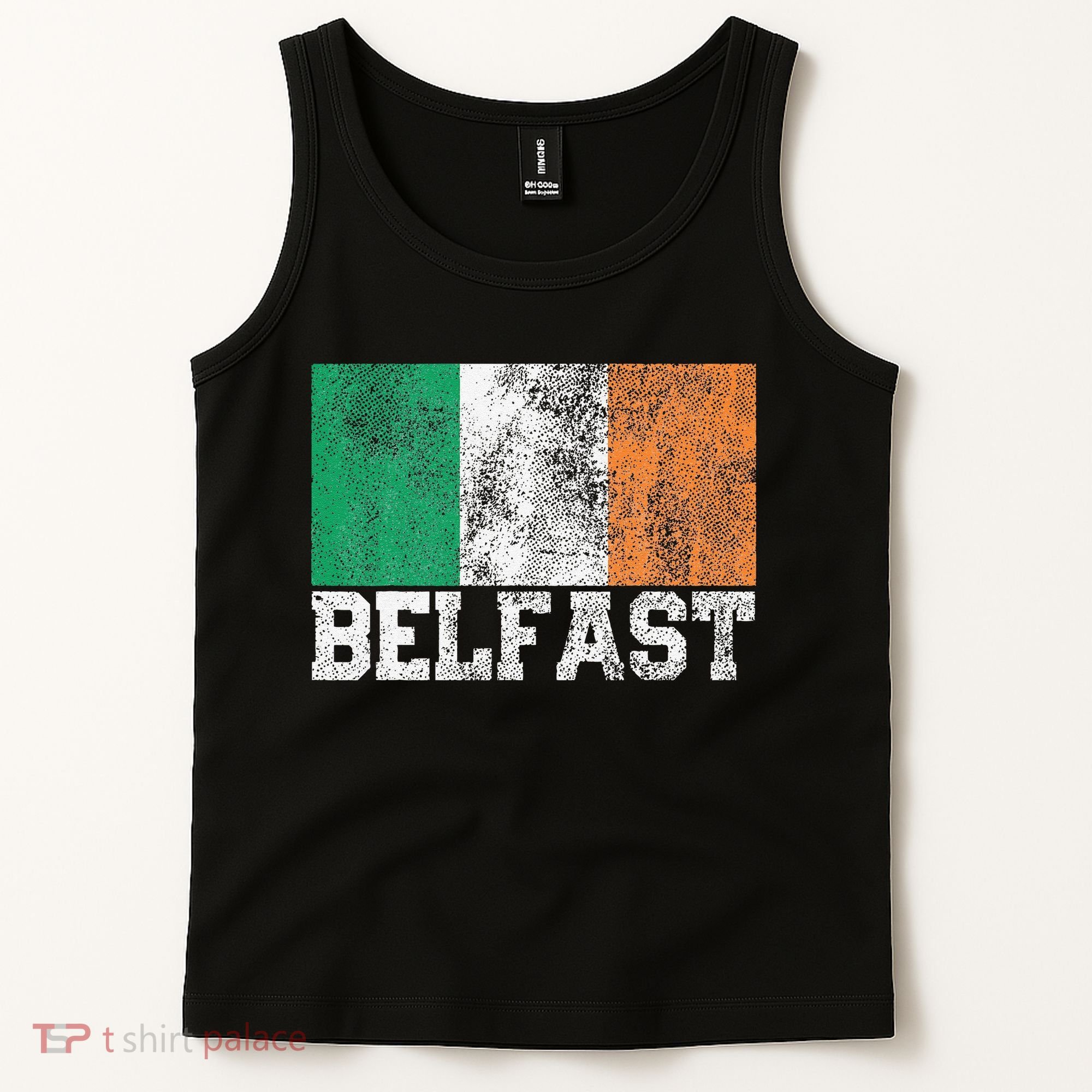 St Patrick's Day Irish Flag Belfast Ireland Saint Paddy's Tank Top