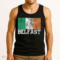 St Patrick's Day Irish Flag Belfast Ireland Saint Paddy's Tank Top thumb 3