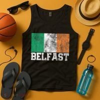 St Patrick's Day Irish Flag Belfast Ireland Saint Paddy's Tank Top thumb 4