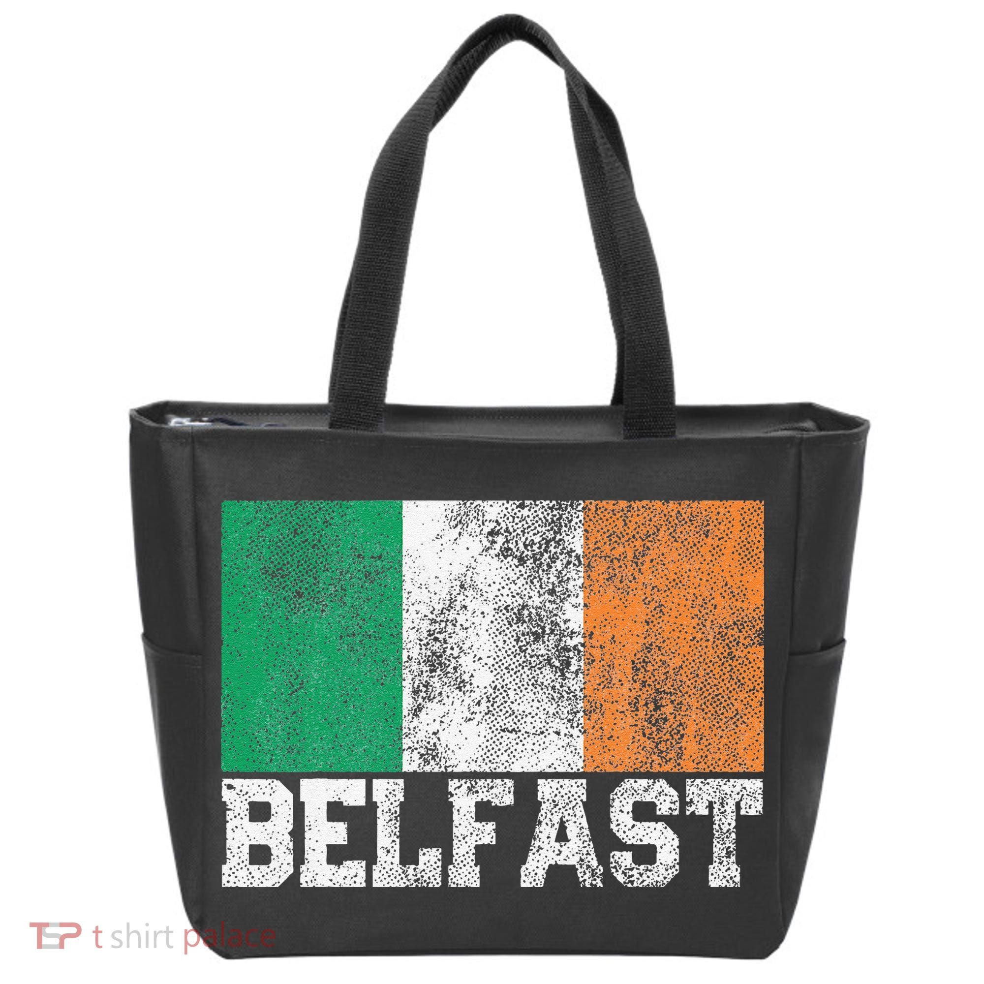 St Patrick's Day Irish Flag Belfast Ireland Saint Paddy's Tote Bag