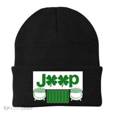 St Patrick's Day Shamrock Grille Beanie