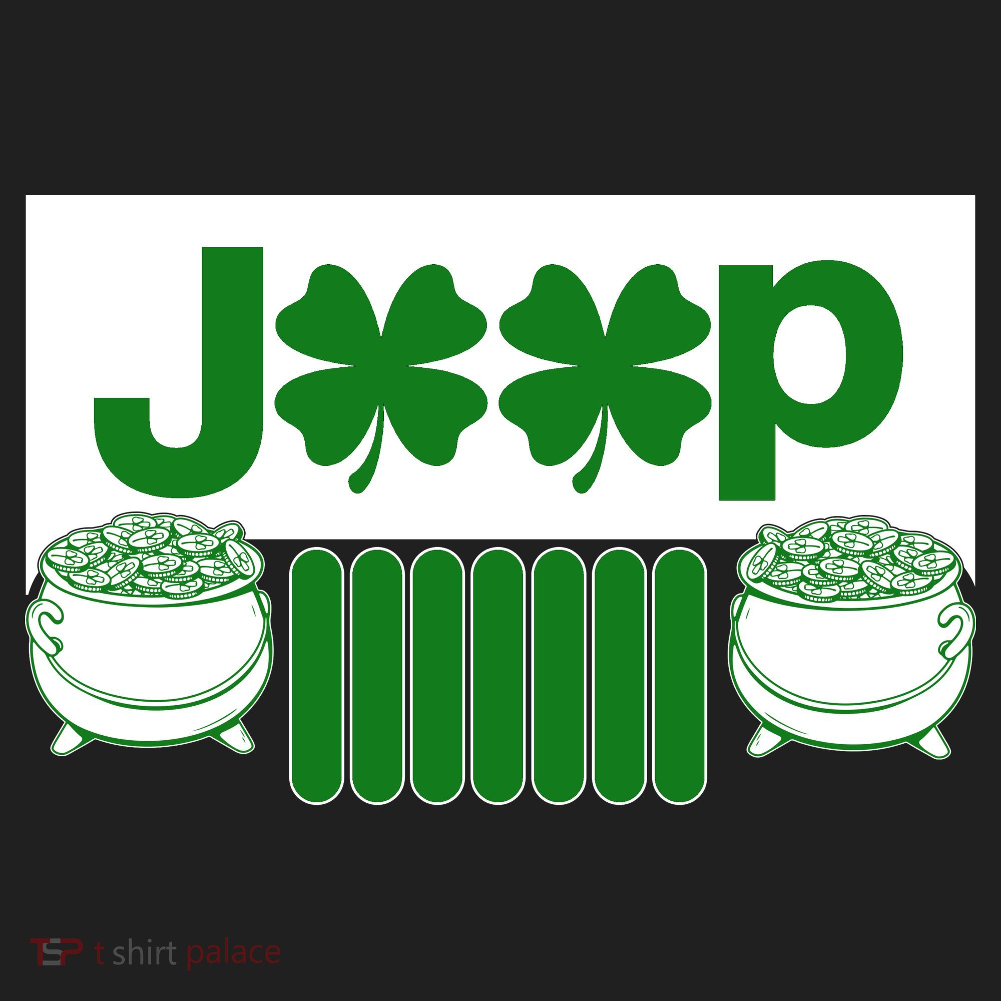 St Patrick's Day Shamrock Grille Beanie