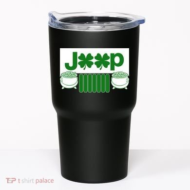 St Patrick's Day Shamrock Grille Tumbler