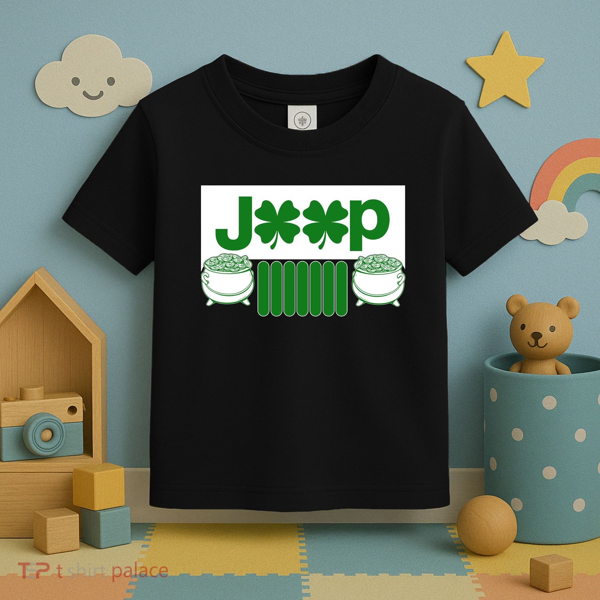 St Patrick's Day Shamrock Grille Toddler T-Shirt