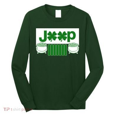 St Patrick's Day Shamrock Grille Long Sleeve Shirt