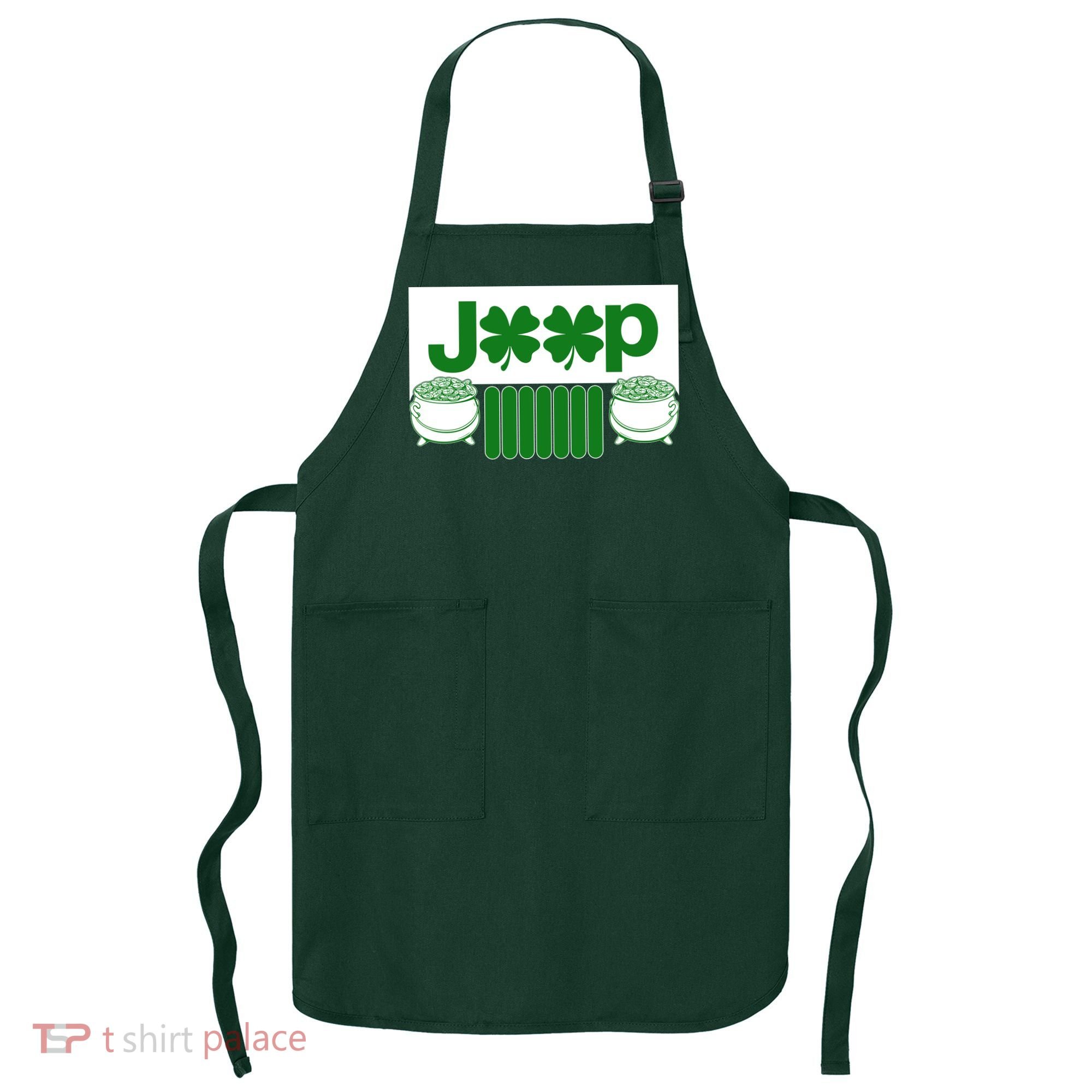 St Patrick's Day Shamrock Grille Apron