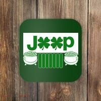 St Patrick's Day Shamrock Grille Coaster thumb 0