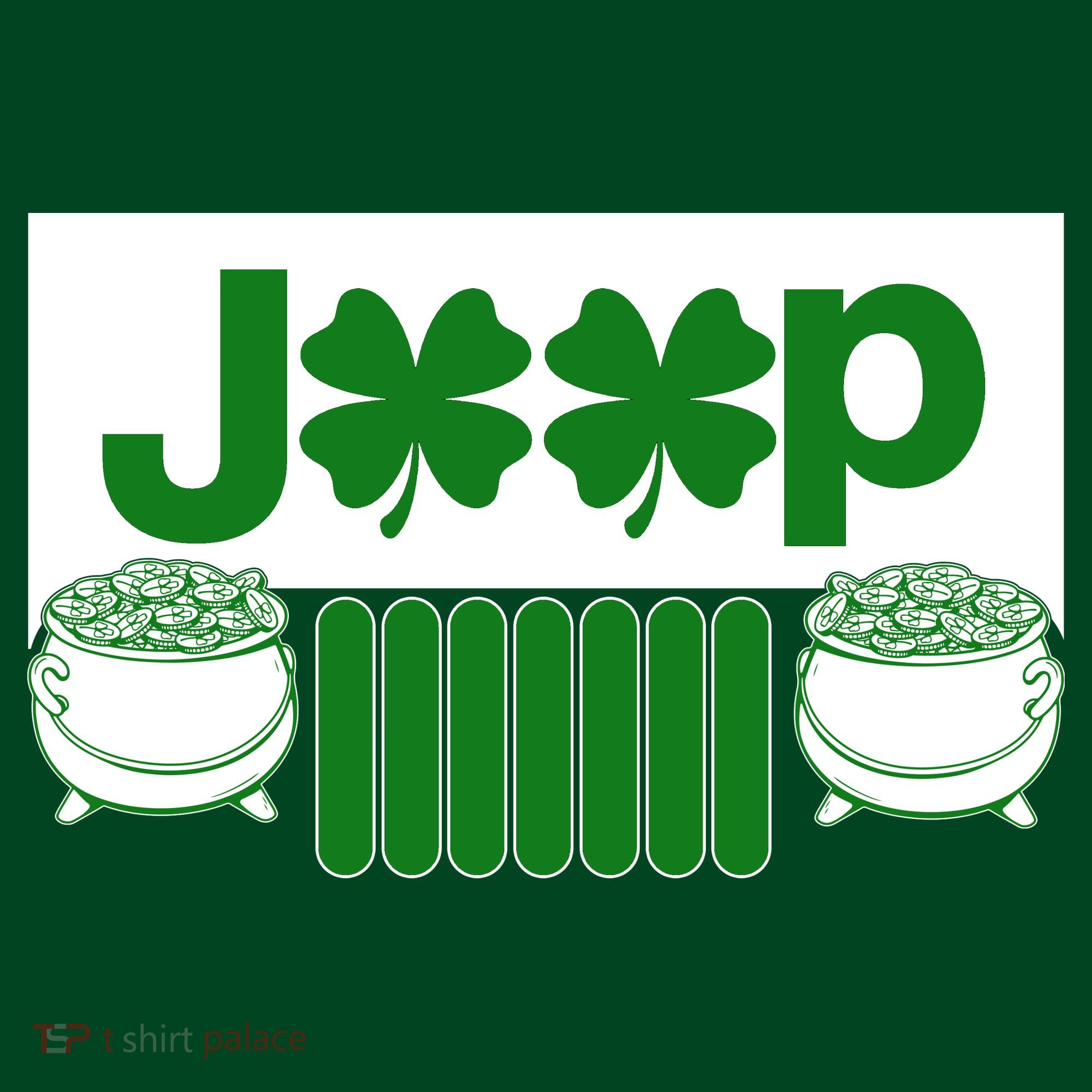 St Patrick's Day Shamrock Grille Coaster